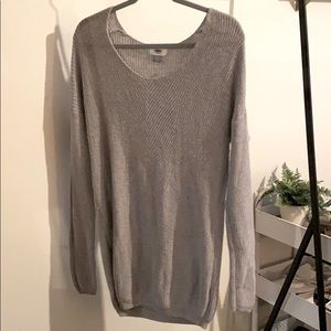 Slouchy long sweater